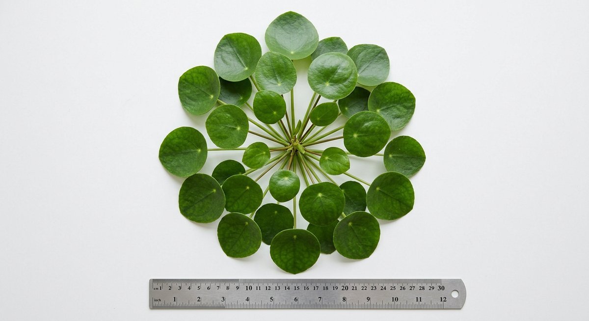 what is pilea peperomioides origins appearance size