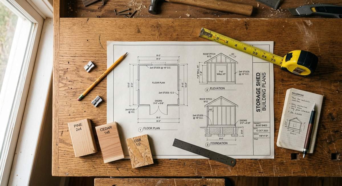 Building Plans for a Storage Shed: Sizes, Styles, and What Every Plan Must Include