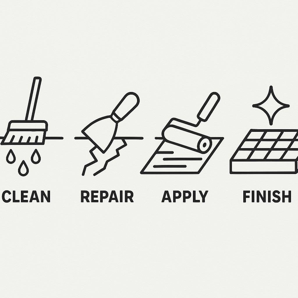 how to apply deck waterproof coating